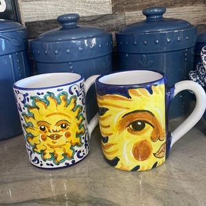 Starbucks Sberna Deluta handpainted 16 oz collectable mugs